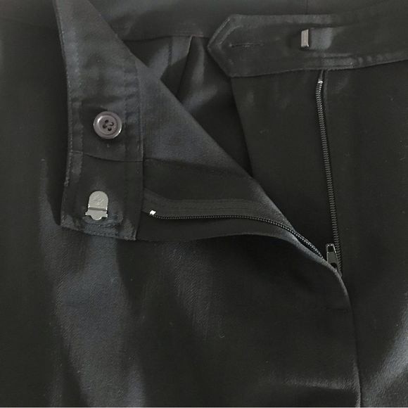 ST. JOHN Collection Dress Pants Black Virgin Wool Size 8 - Picture 3 of 8